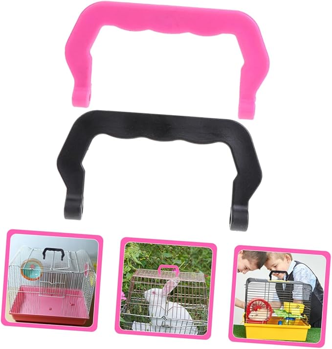HANABASS 20pcs Multi-use Pet Cage Handles Plastic Cage Lifting Handles for Birds Parakeets Guinea Pigs Hamsters Easy Installation