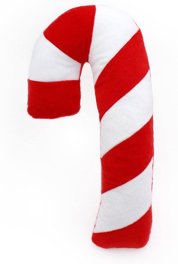 ZippyPaws, Holiday Jigglerz Candy Cane Dog Toy, 1 Count