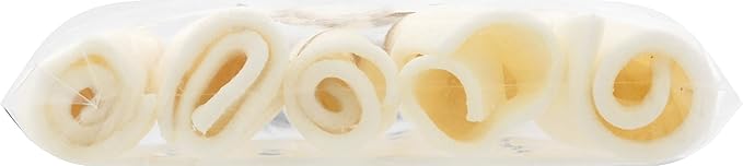Pet Factory 100% Made in USA Beefhide 5" Chip Rolls Dog Chew Treats - Natural Flavor, 5 Count/1 Pack