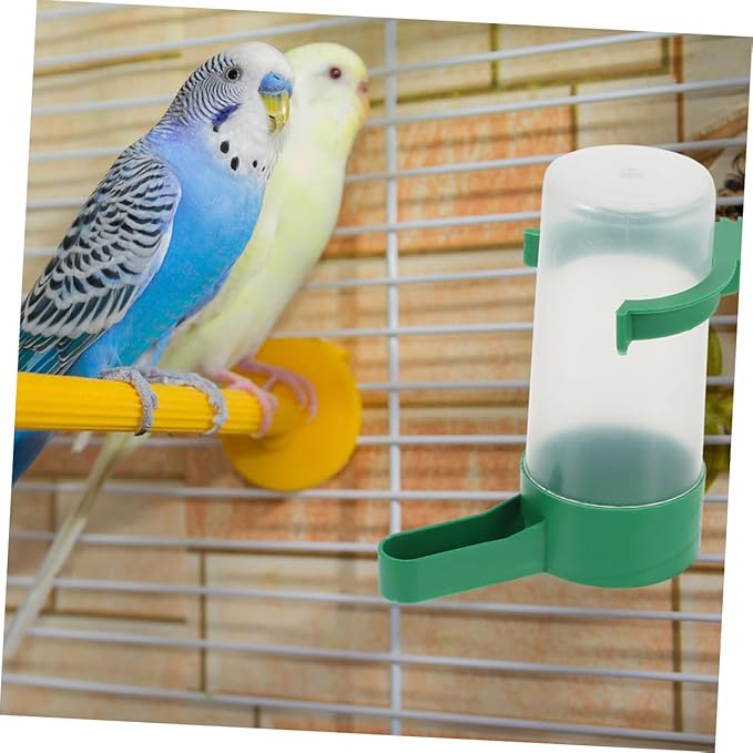 Healifty 20pcs Automatic Bird Water Dispensers for Small Birds Parrots Antispill Design Easy to Clean Water Bowls Pet Drinkers