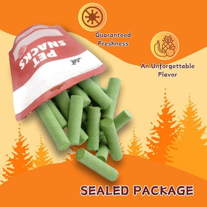 Chicken & Cat Grass Sticks for Cats, Natural Hairball Control Treats to Support Healthy Digestion, A Soft & Chewy Grain-Free Snack with Real Chicken,20 Count