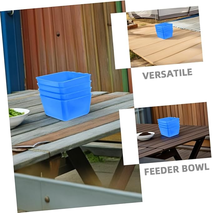 Milisten 6pcs Hanging Chicken Feeder Bowl Bird Cage Feeder Cups for Rabbits Birds Chickens Pigeons
