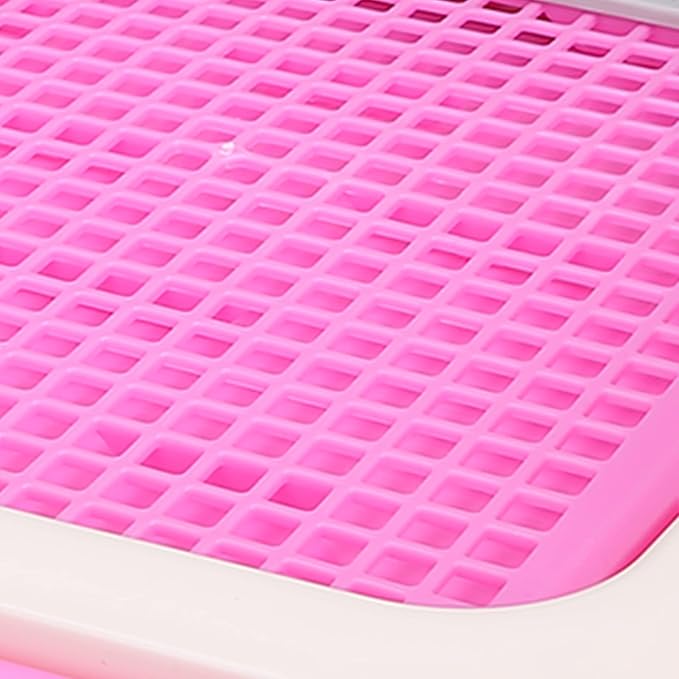 Puppy Training Toilet, Dog Training Toilet Pad Cat Potty Fence Dog Scheduled Urination Potty Tray, 18.3 x 13.9 x 9.3in