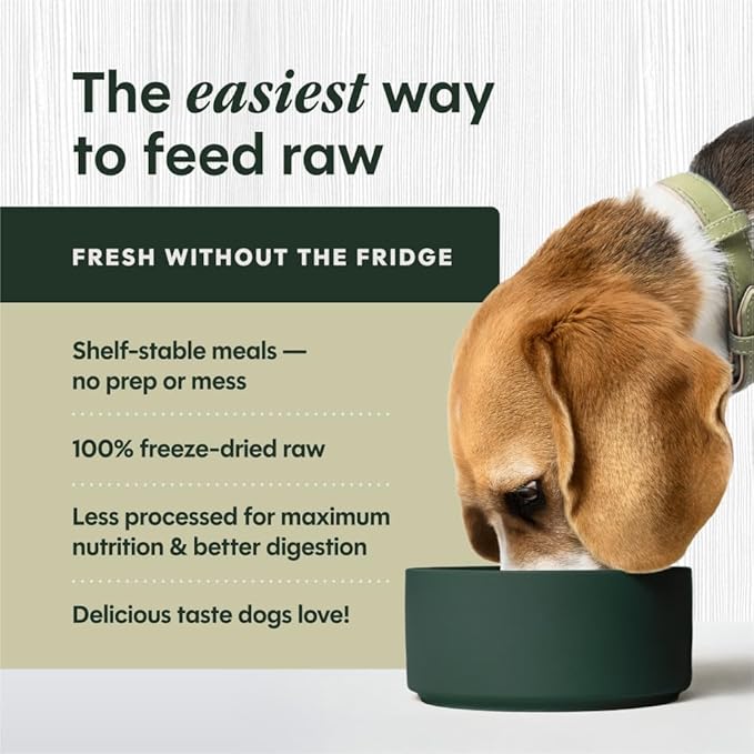 Instinct Freeze-Dried Meals, FreshDried Bites, Natural Dog Food, Grain-Free - Wild-Caught Pollock, 14 oz. Bag