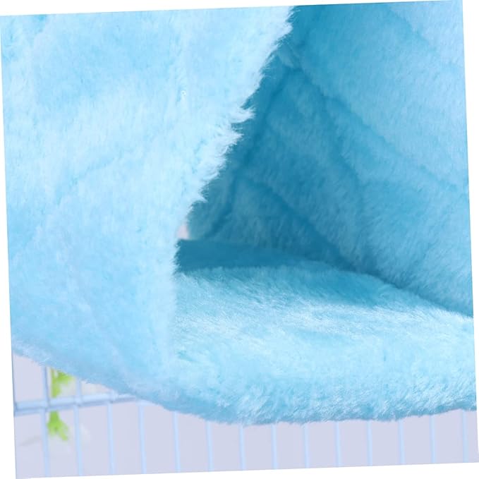 WOONEKY Adorable Parrot Hammock Bed Plush Pet Hanging Hut for Birds Sleeping Nest for Bird Cages Encourages Exercise and Balance