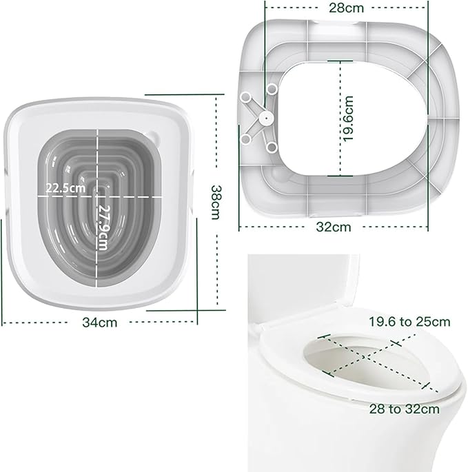 Cat Toilet Training Kit, Reusable Plastic Litter Box Trainer with Replaceable Feather Toy for Indoor Cats (Gray)