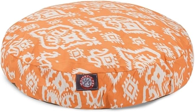 Majestic Pet Raja Round Pet Bed, Medium, Peach