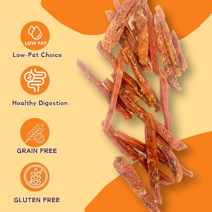 Creamy Duck & Milk Jerky, Irresistible Novel Protein Dog Treats, Calcium-Rich Tender Chews for Strong Bones & Sensitive Dogs (Duck,2 Pack x 10.58 Ounce(Pack of 2))
