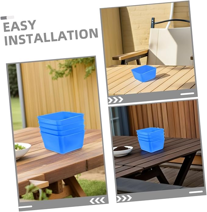 Milisten 6pcs Hanging Chicken Feeder Bowl Bird Cage Feeder Cups for Rabbits Birds Chickens Pigeons