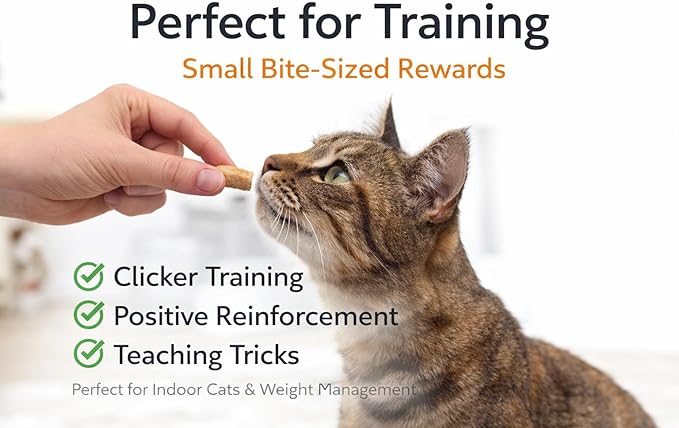 Tuna Cat Treats Crunchy Soft Filled Bites - Healthy Training Treats Indoor Cats Kittens Senior - Low Calorie Cat Snacks Food Topper No Artificial Flavors Wheat Soy Free All Breeds Made in USA 16 oz