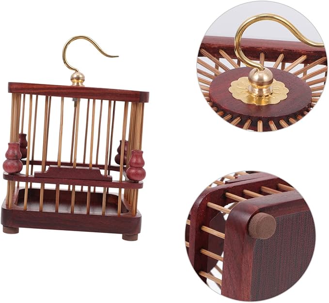 Purple Sandalwood Mini Insect Cage Square Storage Holder Detachable Lid for Breeding and Observation