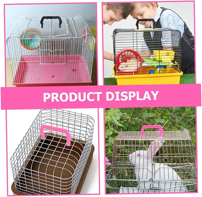 20pcs Portable Bird Cage Handles Lightweight Plastic Handles for Hamster Cages Easy to Install Comfortable Grip Multi-use Accessories
