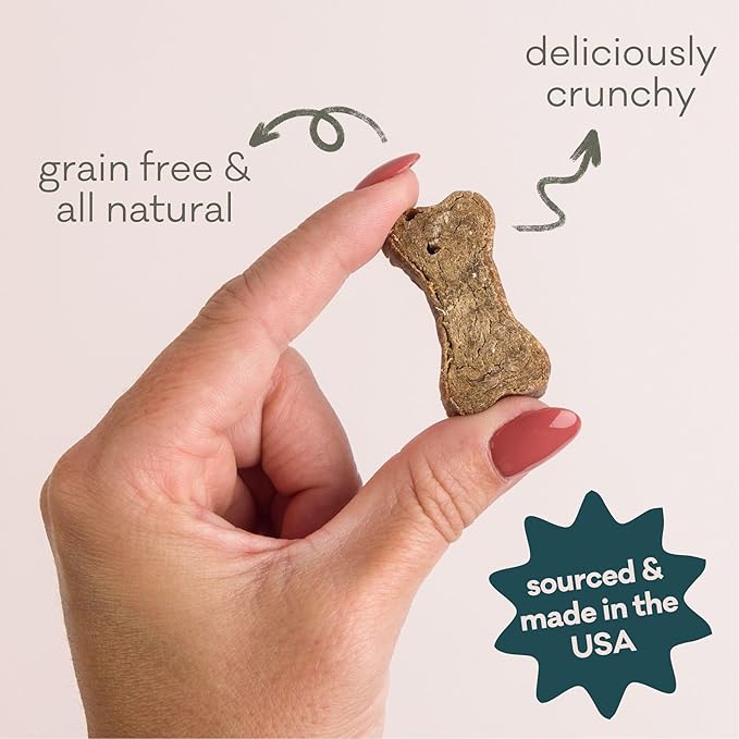 Polkadog Lucky Duck Bone Shaped Dog Treats - Duck, Crunchy, All Natural, Limited Ingredient, Lean Protein & Grain Free Snacks for Dogs, Great for All Breeds, Made in USA - 7oz
