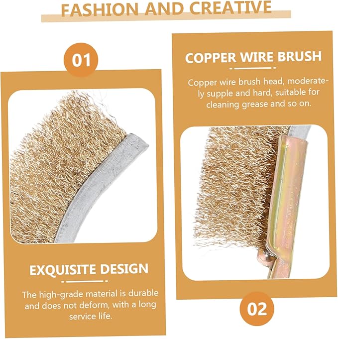 1set Handle Bird Cage Cleaning Brush Two Brush Wire Cleaner for Easy Removal of Bird Poop and Debris for Parrot