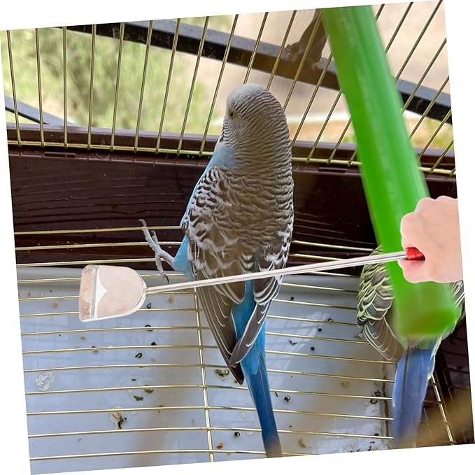 2Pcs Bird Cage Cleaning Brush Set Versatile Tool for Efficient Bird Droppings Removal Small Animal Cage Maintenance Durable Construction