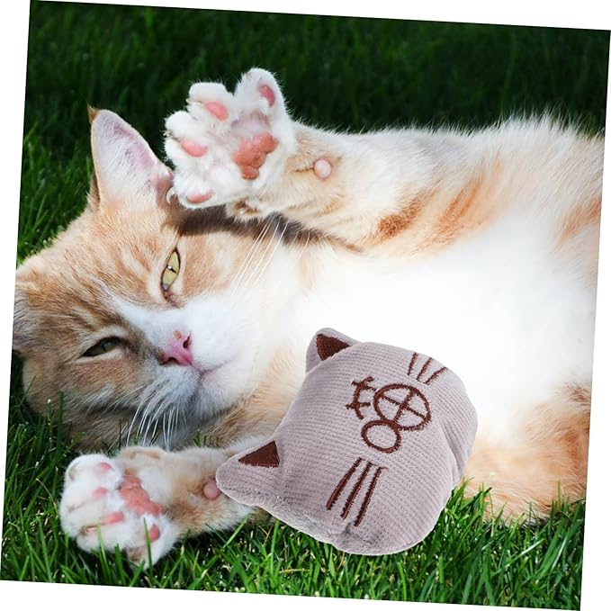 3pcs Catnip Filled Plush Cat Chew for Indoor Cats Soft Cotton Molar Playthings to Promote Exercise and Dental Care Interactive Catnip for Kitten Activity Support