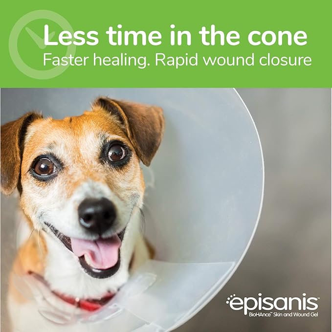 Sentrx Episanis Skin & Wound Gel Spray for Dogs & Cats, Patented BioHance Wound Spray, Cuts, Bites, Hot Spots, Ulcers, 15 ml