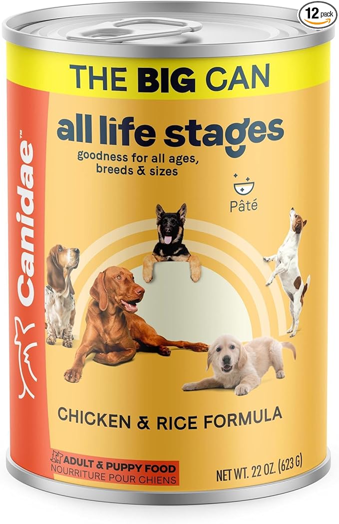 Canidae All Life Stages Wet Dog Food, Chicken & Rice Formula, 22 oz., Case of 12