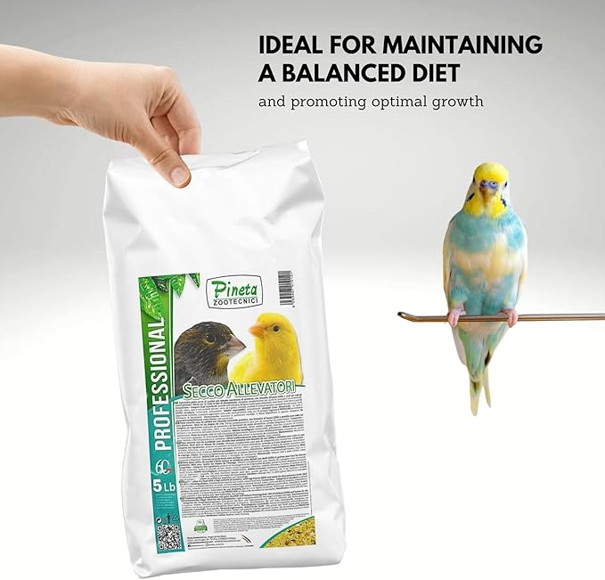 Secco Allevatori by Pineta Zootecnici 5 Lb - Egg Food for Poultry Rich in Fat and Protein, Finch, Parrot, Canary, Pigeon, Quail and Poultry, Feeder, Food Dispenser, Bird Food, Cage Accessories