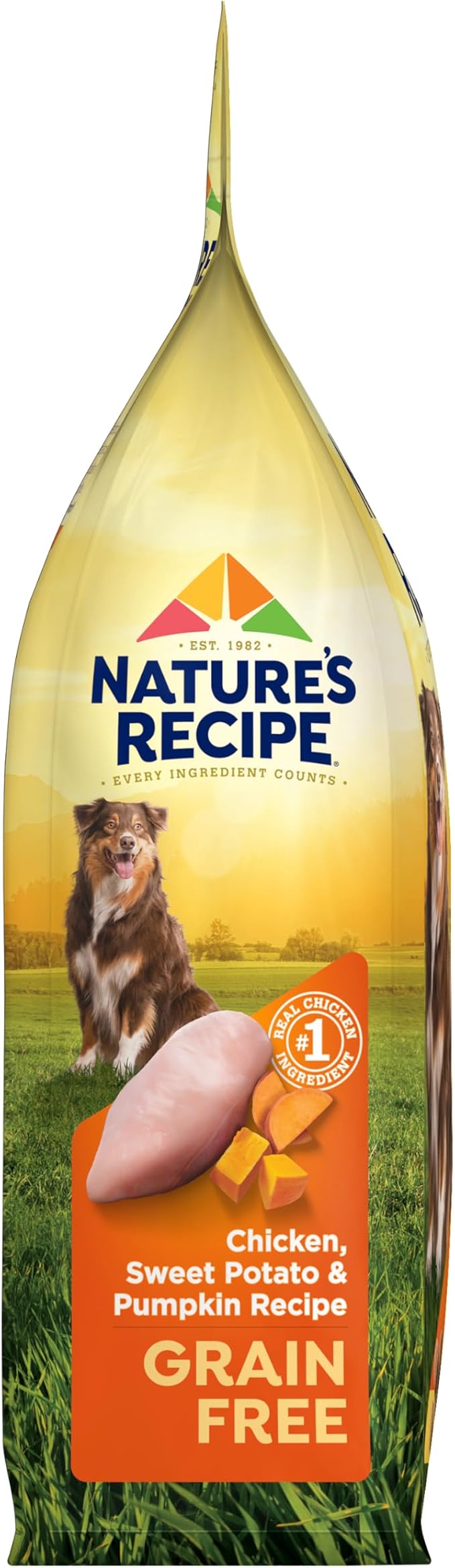 Nature's Recipe Grain Free Chicken, Sweet Potato & Pumpkin Recipe Dry Dog Food, 4 lb. Bag