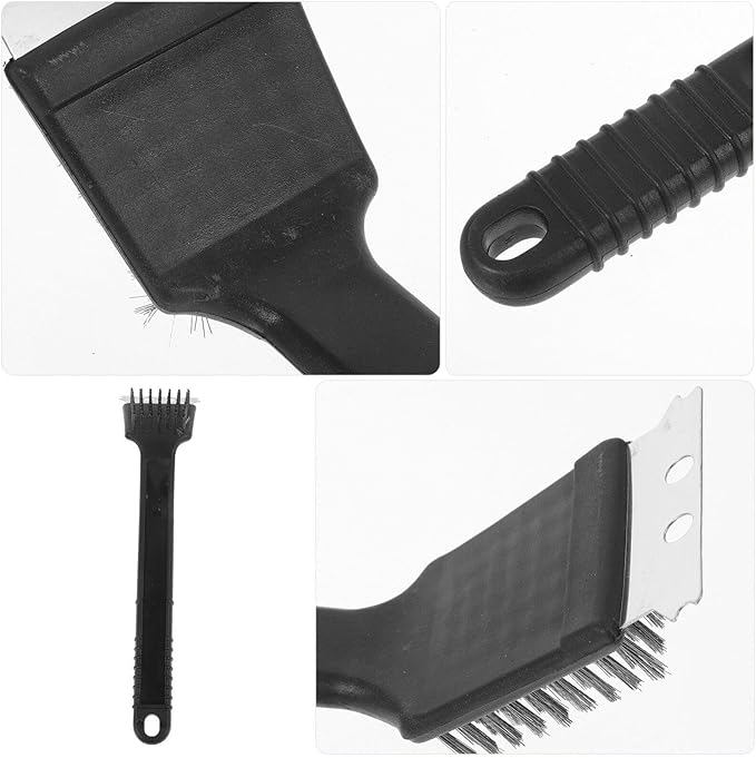 Milisten Handle Birdcage Cleaning Brush Reusable Stainless Steel Tool for Easy Bird Cage Cleaning Non-Shedding Bristles for All Cage Types and Convenient