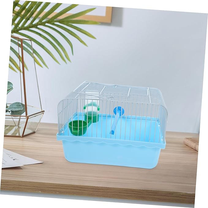 BESPORTBLE Portable Bird Cage for Lovebirds Spacious Carrier with Perch Food Box and Waterer for Travel Construction for Pet Transport
