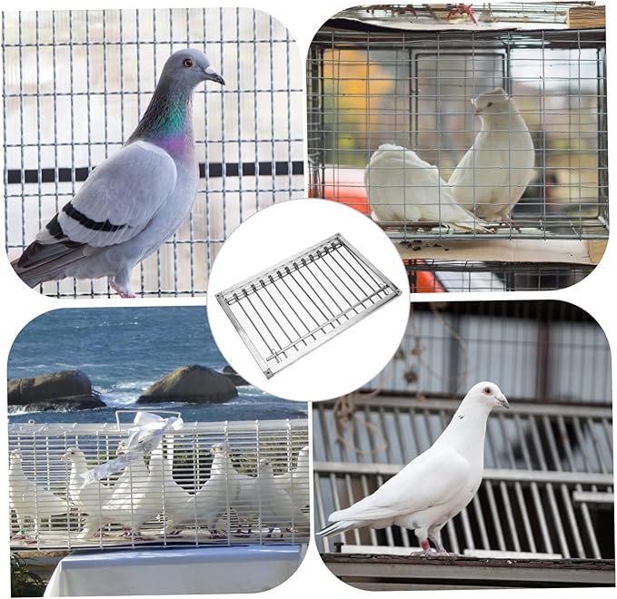 Pigeon Entrance Door Frame Stainless Steel for Easy Access to Pigeon Loft and Bird Cages and Racing Supplies