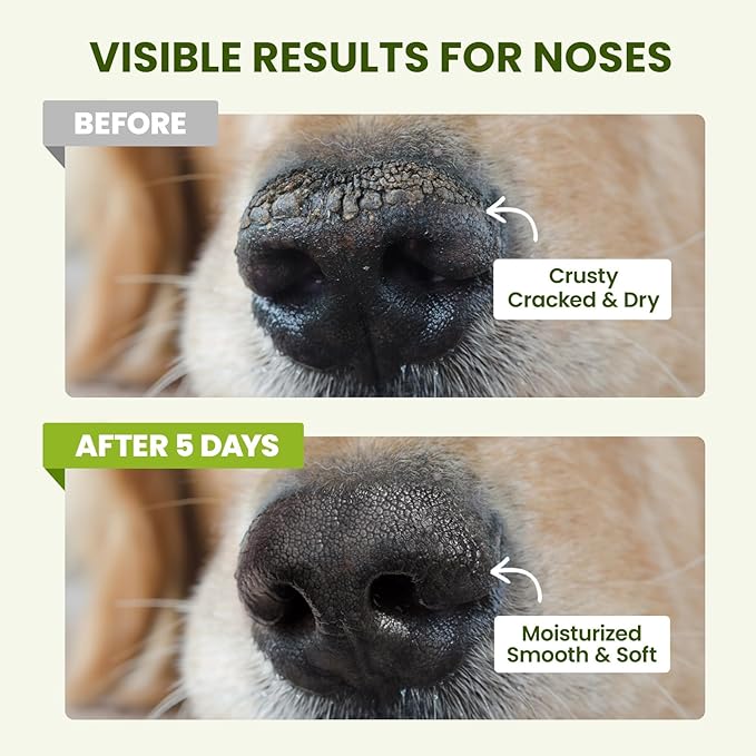 PawSono Lick-Safe Dog Paw & Nose Balm with Coconut Oil | All-Natural Moisturizer & Soother for Dry, Cracked Pads & Snout | Heat & Cold Pavement Protection Wax | Horse Hoof, Joint Care (2.6 oz)