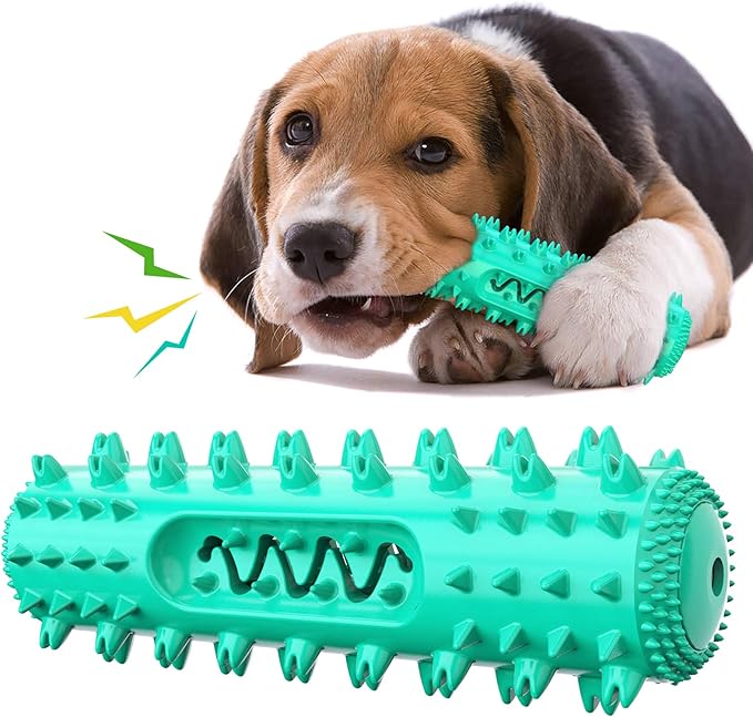 Dog Chew Toys for Aggressive Chewers, Dog Toothbrush Care Cleaning Stick, Puppy Toothing Chew Toy for Small Middle Dog (Lakes Blue)