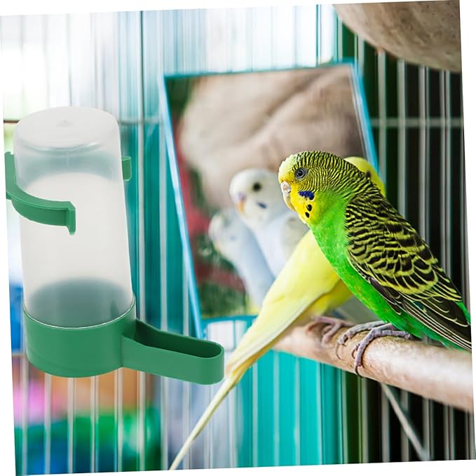 20pcs Spillproof Bird Water Dispenser for Parrots and Small Birds Easy to Clean Automatic Waterer Cups for Quail and Parakeets Cage Water Container