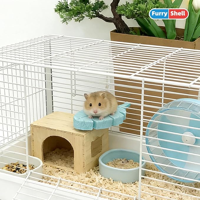 Carrot-Shaped Small Pet Platform Stand - Cage Climbing Toy Accessories for Hamster, Squirrels, Sugar Gliders, Mice,Parrots, 3 Pcs