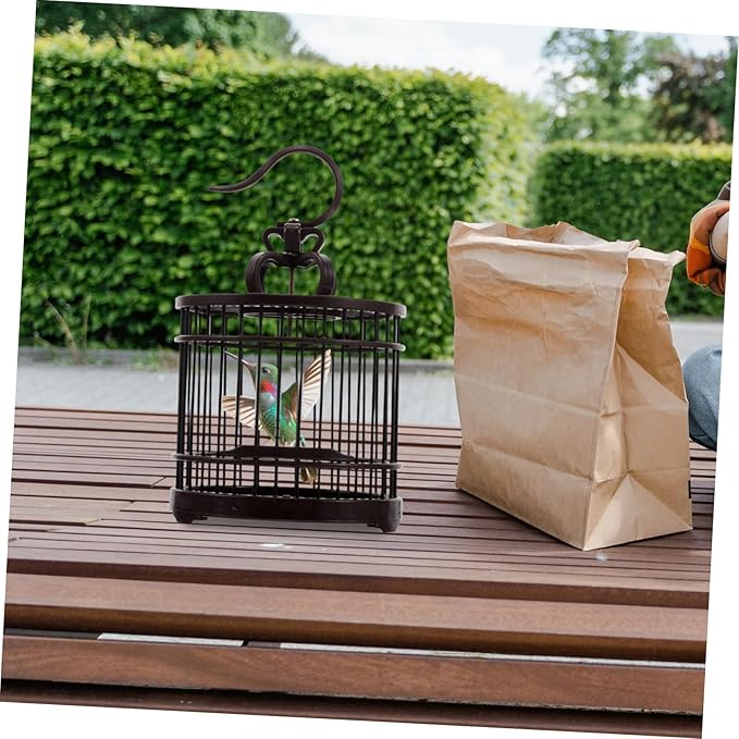 BESPORTBLE Portable Insect Cage with Hook Design Lightweight Habitat for Crickets Grasshoppers and Small Animals Decorative Bird Cage for Travel and Home Use Box for Pet Lovers
