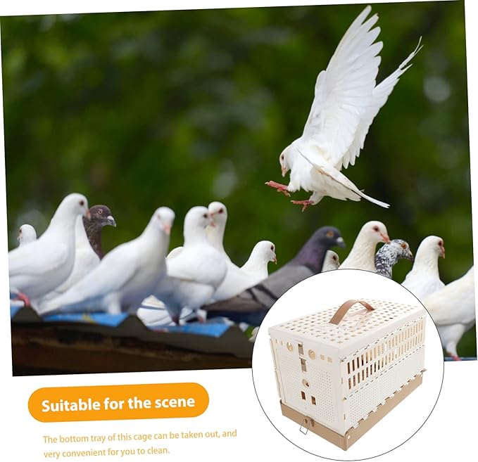 KESYOO Foldable Abs Pigeon Cage Breathable Private Resting Space for Racing Pigeons Portable and Easy to Store Pet Accessory for Domestication and Release