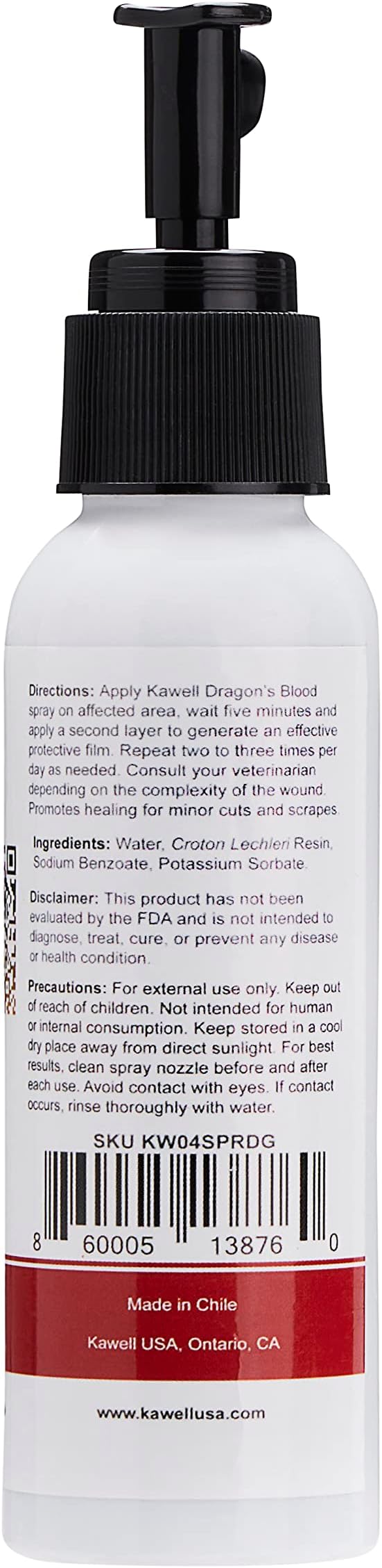 Kawell USA Dragon's Blood Extract Natural Healing Spray for Animal Skin and Wound Care, Healing Ointment & Antiseptic Spray for Injuries, Scrapes, Wounds, Rashes, Bites, and Other Skin Irritations