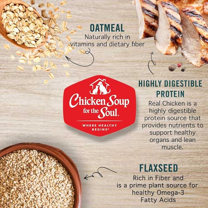Chicken Soup for the Soul All Natural Premium All Stages Wet Dog Food, Real Meat First Ingredient, No By-Products/Artificial Colors/Flavors/Preservatives, Chicken & Brown Rice Pate, 13oz (Pack of 12)