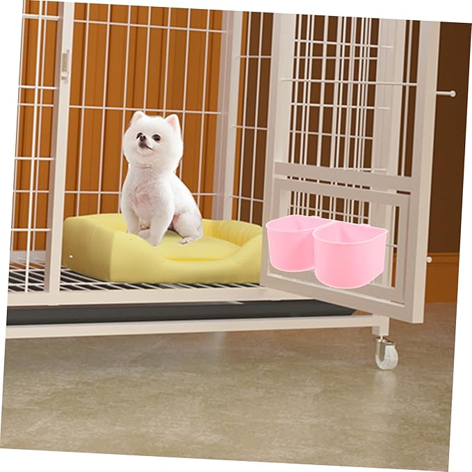 GALPADA Hanging Pet Bowl Multi-Purpose Dog Cat Feeder Detachable Crate Water Bowl Bird Cage Food for Parrot