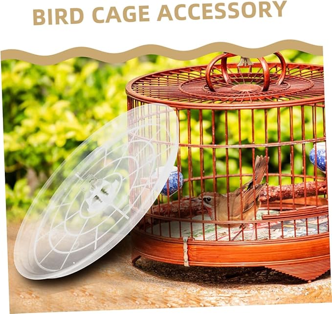 2pcs Transparent Bird Toilet Pan Bird Cage Accessories for Small Animals Bunny Cage Bottom Tray Smooth Surface for Safe Use for Parrots