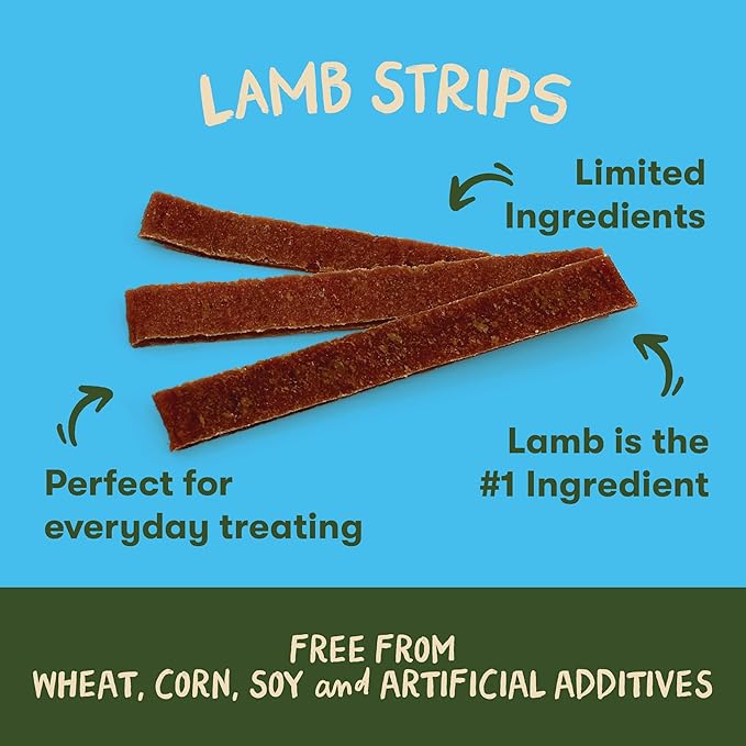 Pet 'n Shape Lamb Jerky Dog Treats - 3 Ounce