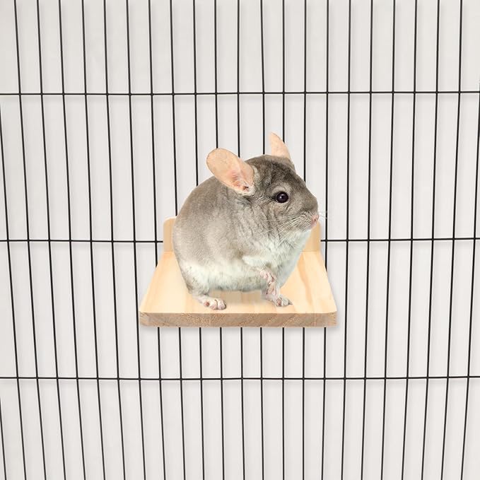 Wooden Stand Platform Birds Perch for Hamster Rat Mice Chinchilla Cage Exercise Toy