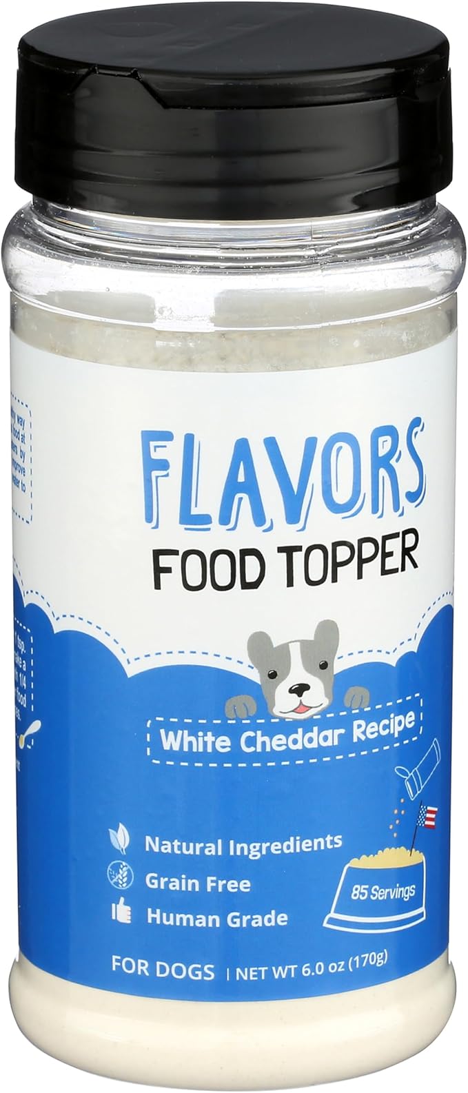 BEAUMONT BASICS Flavors Food Topper for Dogs, White Cheddar Recipe, 6-Ounce, Pack of 2