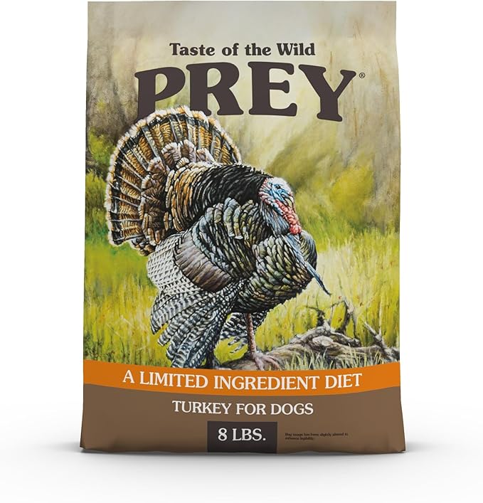 Taste of the Wild Prey Turkey Limited Ingredient Recipe Dry Dog Food 8 lb