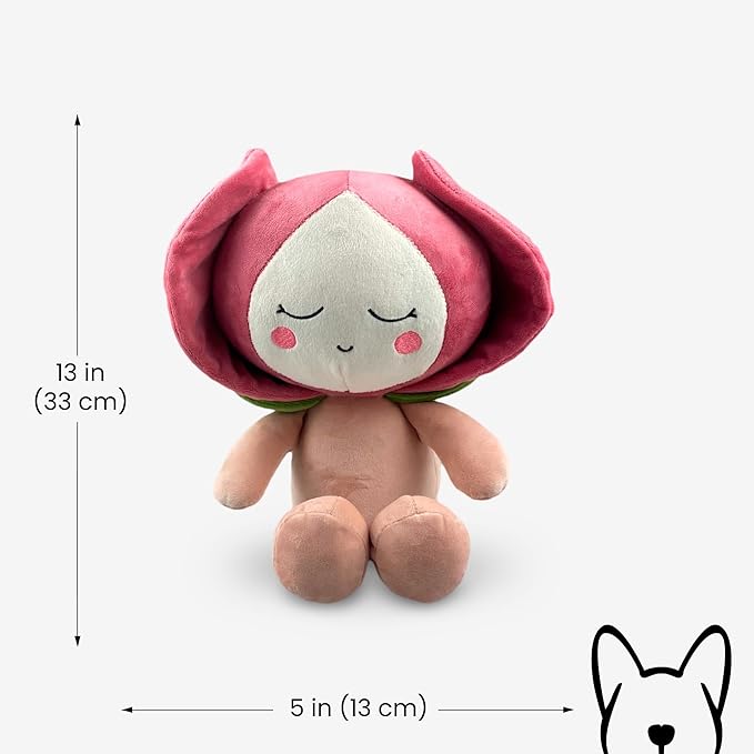 NANDOG My BFF Poppy The Flower Plush Dog Toy – Soft Squeaky Pet-Only Toys for Dogs & Cats – Durable, Cuddly & Adorable Pet Companions for Playtime, Fetch & Snuggles