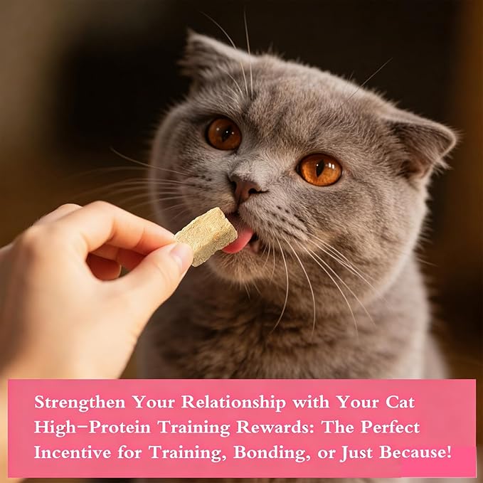 Cat Urinary Treats for Bladder Health, Chicken Flavor Grain-Free Soft Snacks, High-Protein Cat Training Rewards for Indoor Cats, Freeze-Dried Snacks 60g/2.11oz