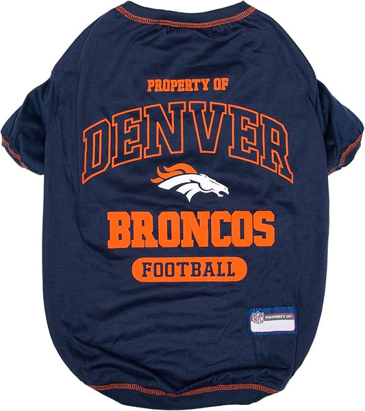 Pets First Denver Broncos T-Shirt, Large, Dallas Cowboys