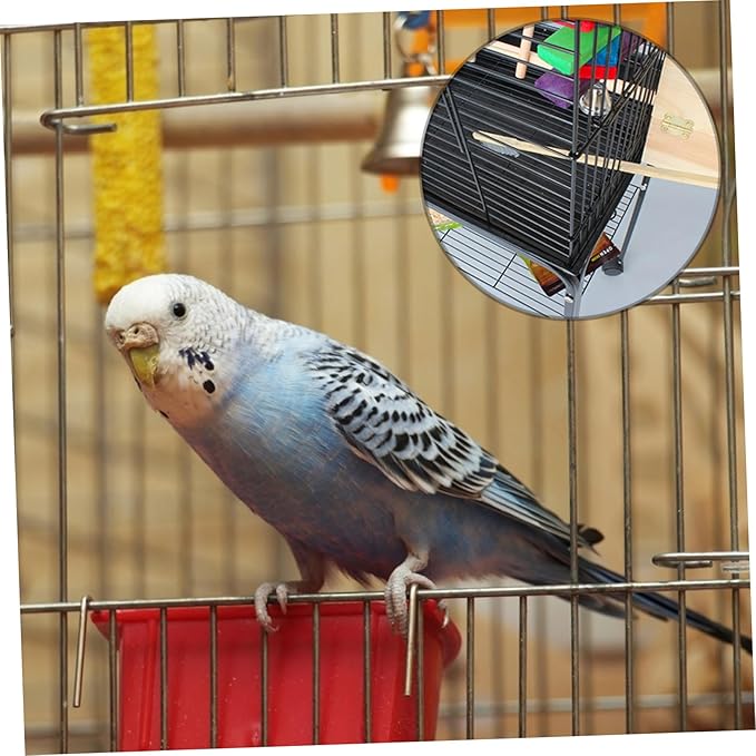 BESPORTBLE 2pcs Parrot Cage Cleaning Tool Set Brush and Shovel for Pet Bird Care for Pets Create Living Environment Selection