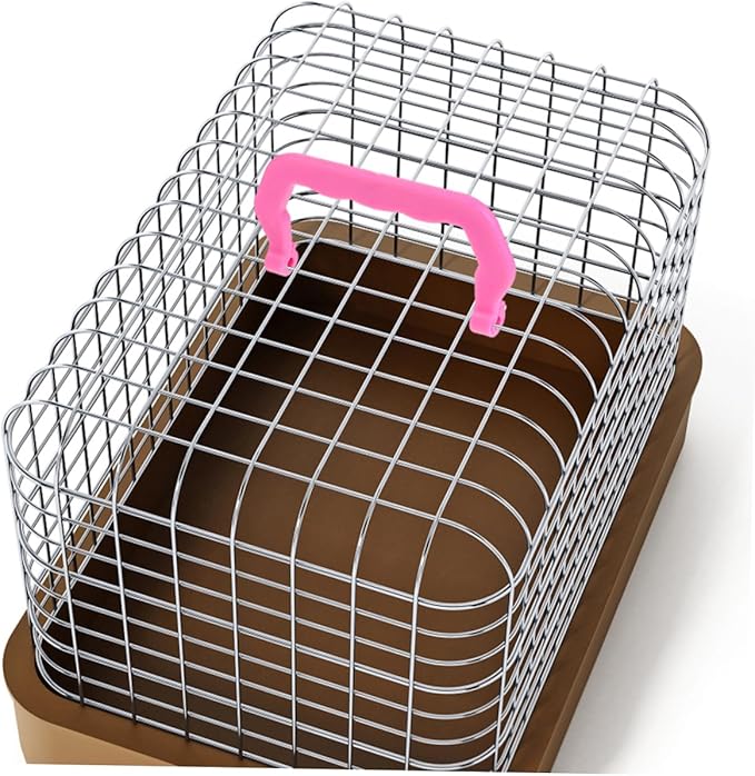Toddmomy 20pcs Hamster Carrier Birdcage Handles Plastic Cage Handles for Pet Cage Easy Install