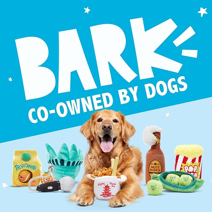 Barkbox Doggo's Tacos 3-in-1 Interactive Plush Dog Toy - Squeaky Dog Toys with Crinkle Holder - for Small to Medium Dogs and Puppies