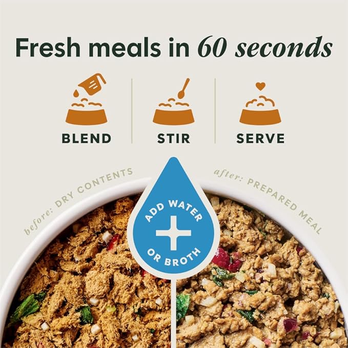 Instinct FreshDried Meal Blends, Freeze Dried Dog Food, Grain Free - Chicken & Harvest Blend, 3 oz. Bag