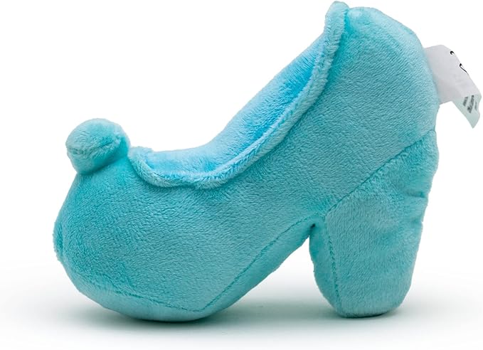 Buckle-Down Disney Dog Toy, Cinderella Slipper Replica Light Blue Pet Toy, Plush