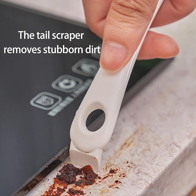 Long Handle Bird Cage Brush Scraper Efficient Parrots Droppings Removal Tool for Pet Cages Perches Accessory